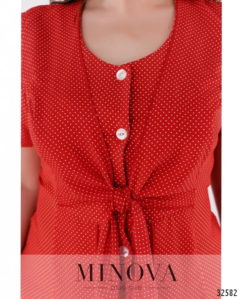 Платье 366-красный Minova