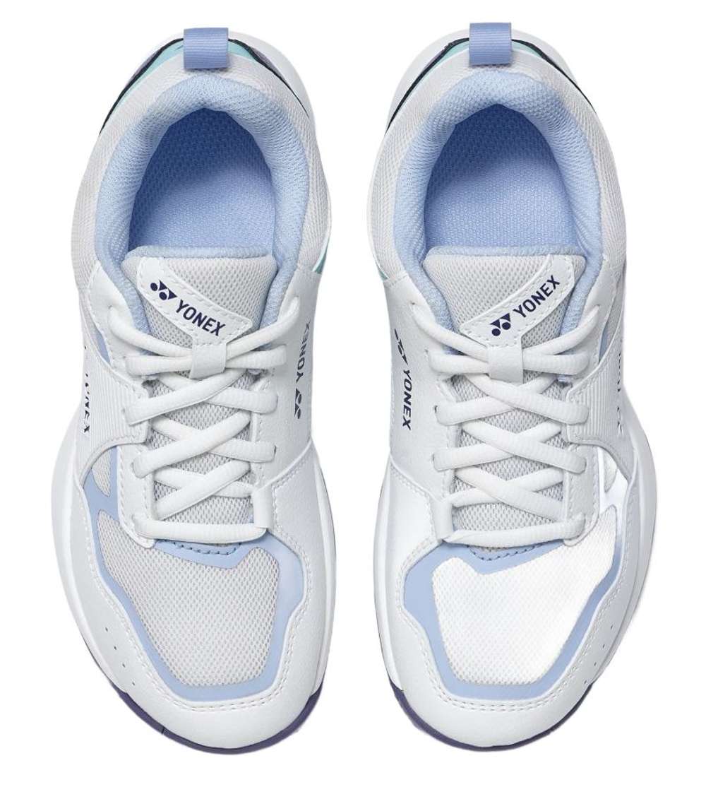 Детские теннисные кроссовки Yonex Power Cushion Pro-Move Junior - white/saxe