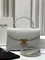 Сумки CELINE MEDIUM NINO из блестящей телячьей кожи белый