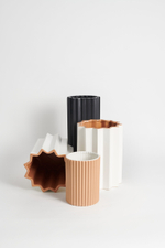 Ваза Plisse Stone черная