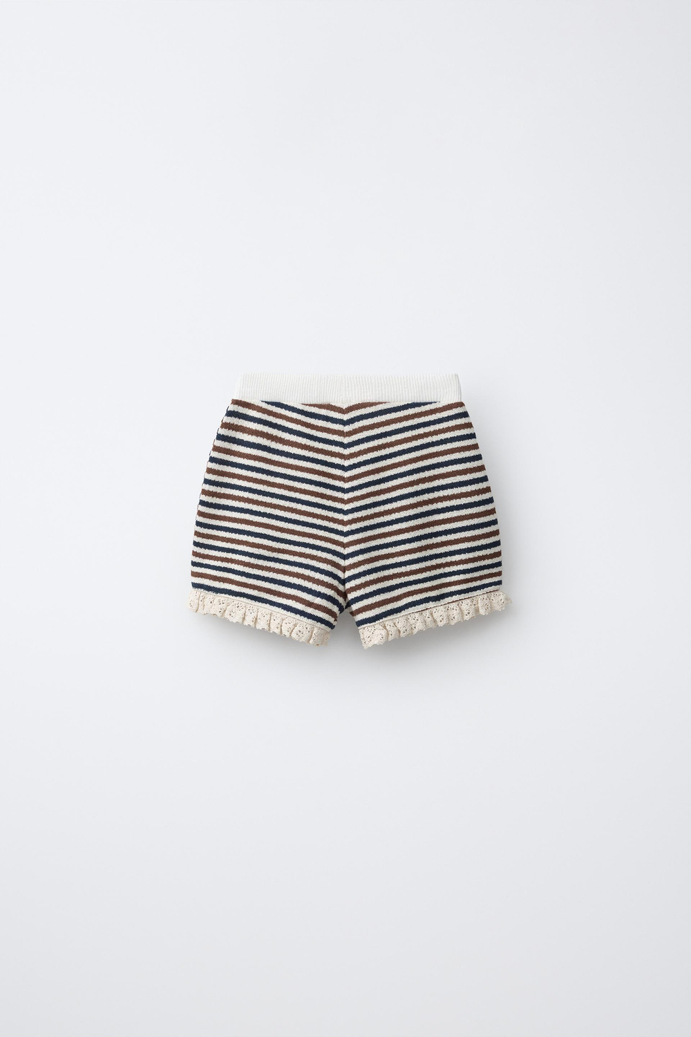 ZARA ТРИКОТАЖНЫЕ ШОРТЫ В ПОЛОСКУ, ПОЛОСКИ