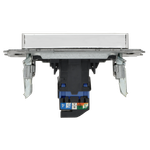 BRITE Розетка компьютерная RJ45 кат.6 РК11-БрГН металл хром/никель IEK