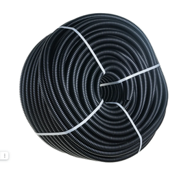 Гофрированная труба ПНД черный d 20мм с зонд. легкая (отрезная 1 метр)