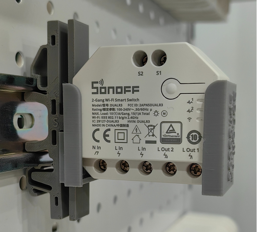 Крепеж на DIN RAIL (DUALR3/LITE) NEW