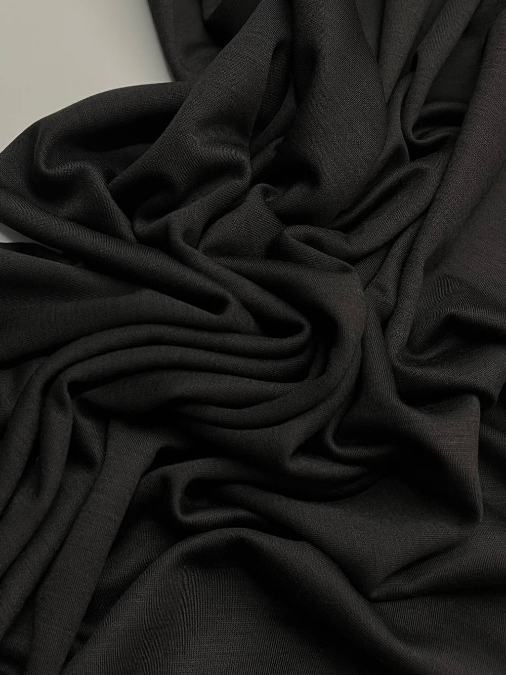 Шерсть с эластаном костюмно-плательная Rick Owens черная