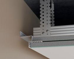 Парящий потолочный профиль Pro Design Gipps 602 белый, 2700x60x45 мм