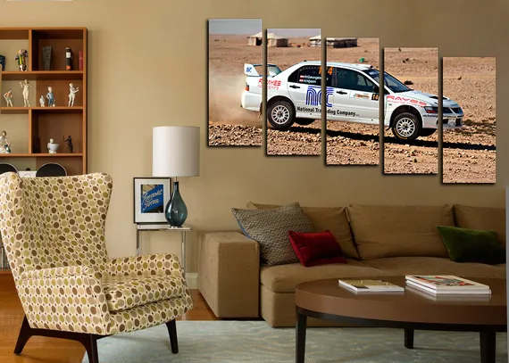 Модульная картина "Гоночная машина"