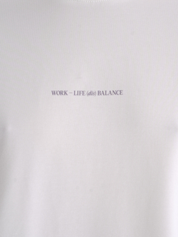 Лонгслив "(dis)balance" белый