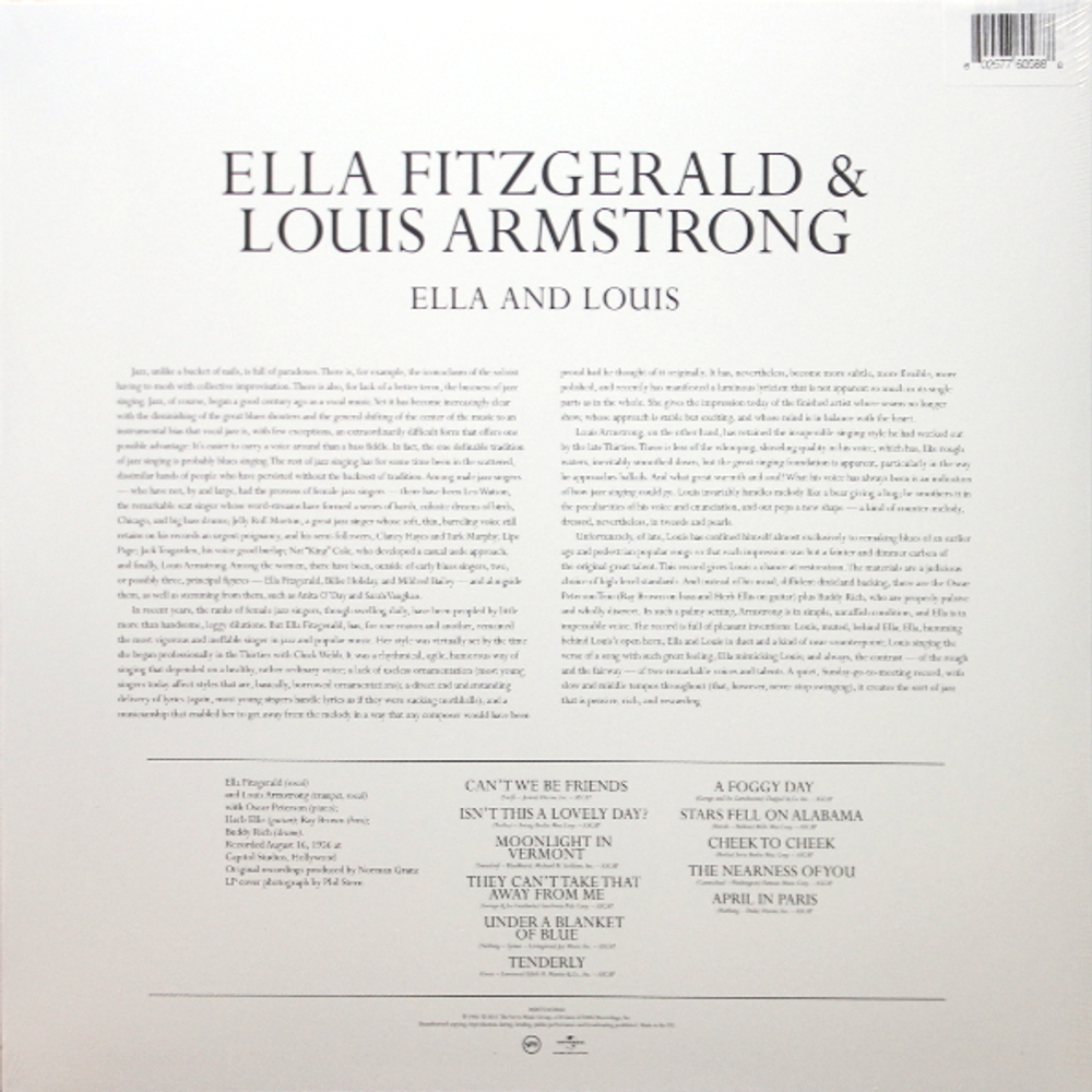Ella Fitzgerald & Louis Armstrong / Ella & Louis (Limited Edition)(LP)