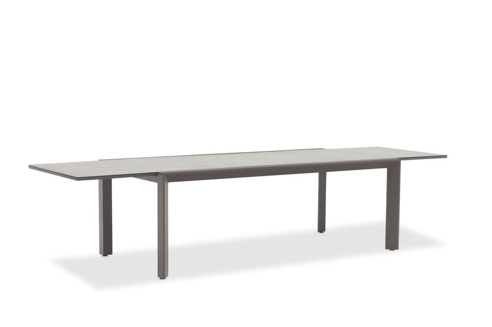 Nora, стол антрацит/серый, алюминий/закаленное стекло с керамической печатью