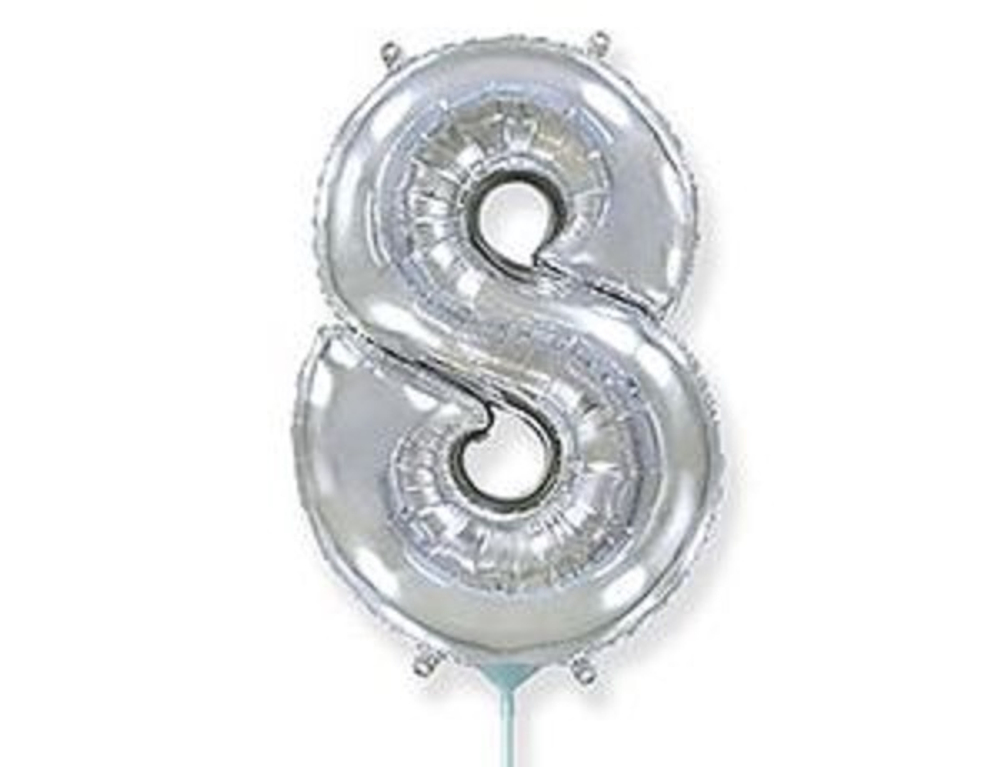 Ф ЦИФРА 8  16" Silver