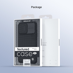 Чехол усиленный от Nillkin для iPhone 13 Pro, серия Textured Case Pro (покрытие нейлонового волокна), сдвижная шторка для защиты камеры