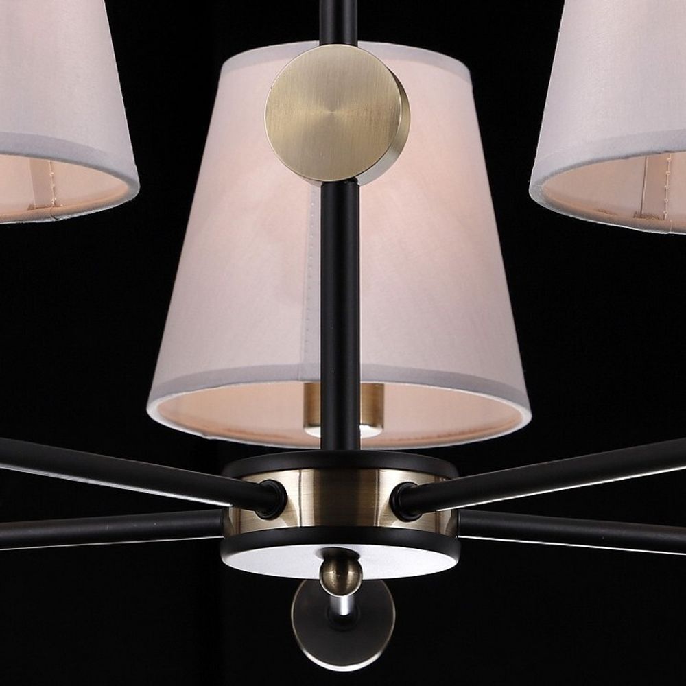 Люстра на штанге ILLUMICO CASTOR IL0394-5CSQ-24 BK AB CASTOR