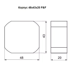 Реле импульсное BIS-403 230В 8А 1Z с лестничным автоматом