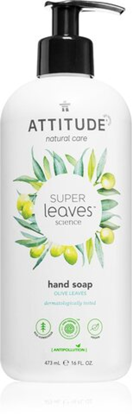 Attitude Super Leaves Olive Leaves - жидкое мыло для рук /   473  ml  / GTIN 626232440935