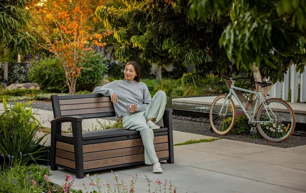 Скамья - сундук Keter Deco Garden Bench brown