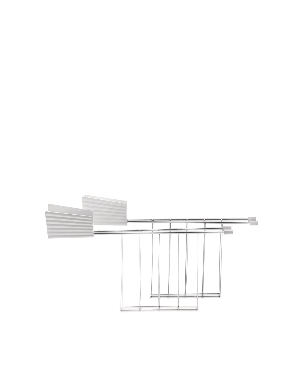 Набор из двух подставок для тостера Alessi Plissé, White