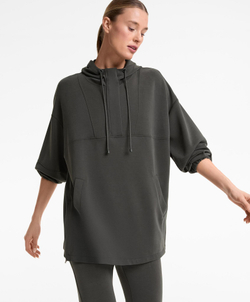 Oysho Толстовка оверсайз с модалом, темно-серый свинец