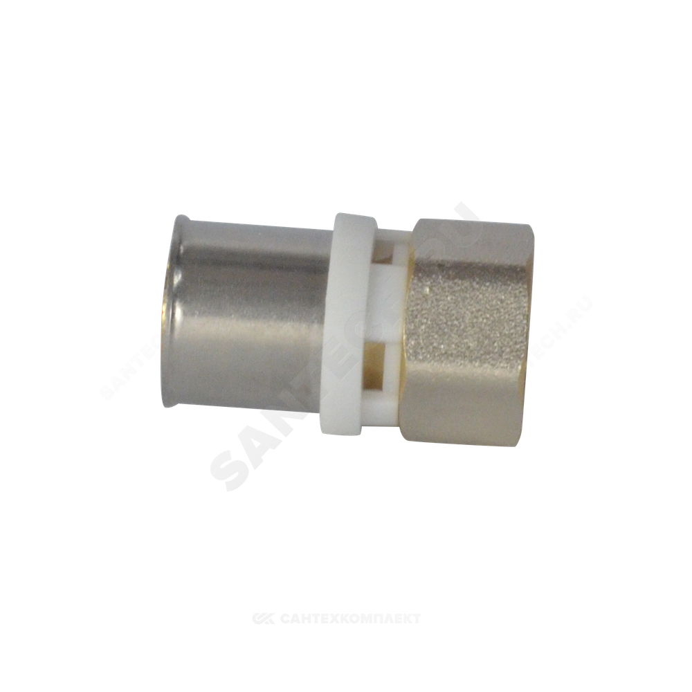 Муфта МП латунь никель пресс Дн 16х1/2" ВР ГОСТ 32415-2013 8002 Aquasfera 8002-01