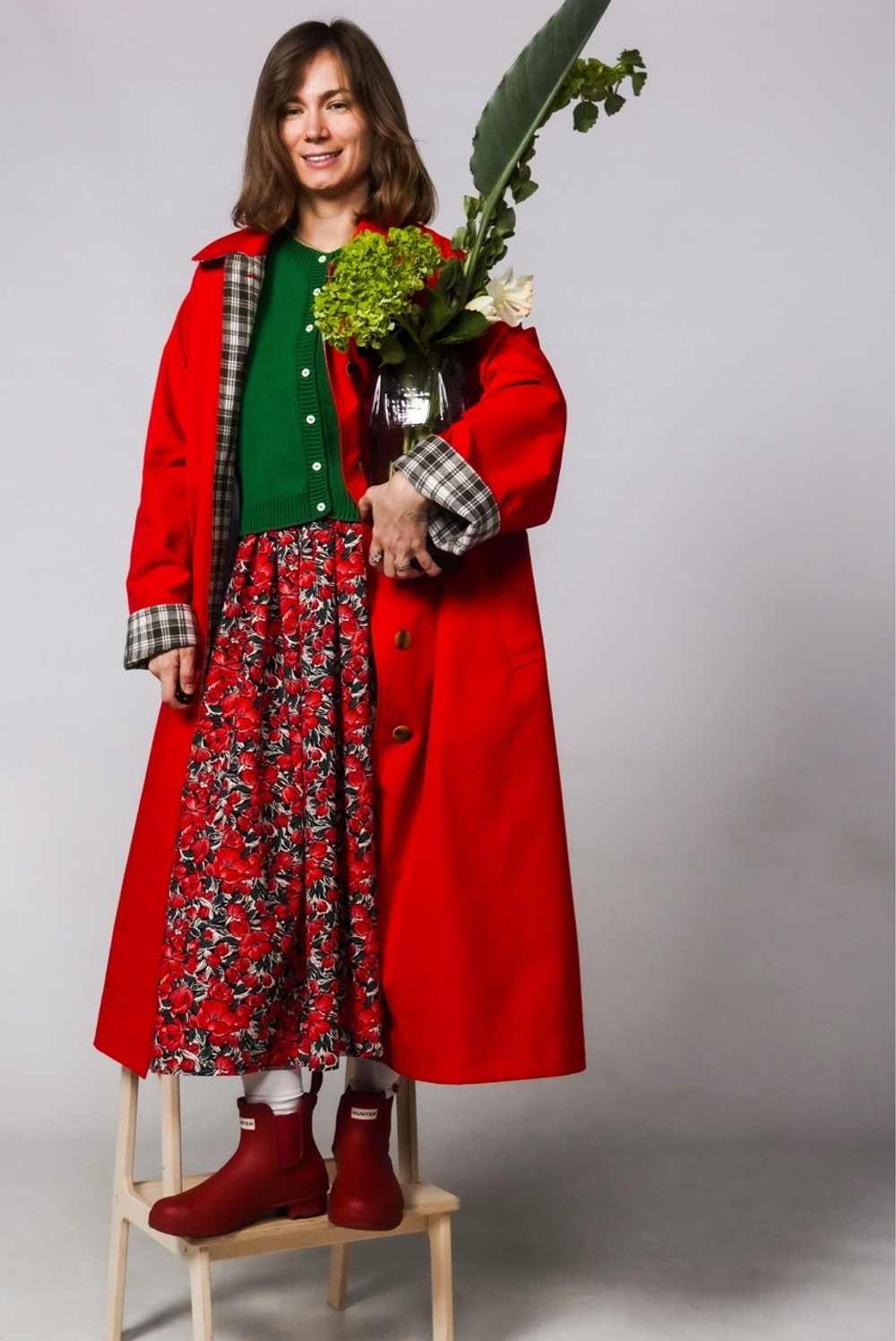 Плащ "Зое" Красный