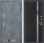 Дверь Входная Лабиринт Бетон 31 Черный кварц