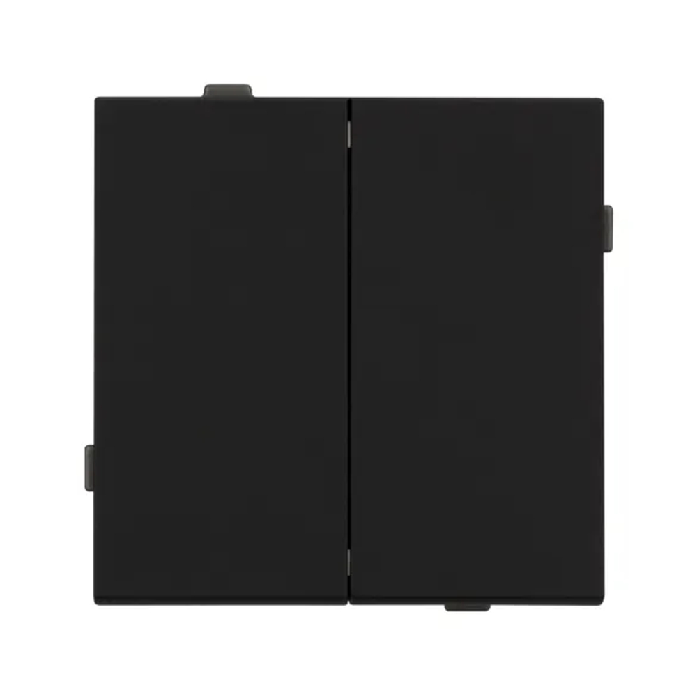 Механизм выключателя двухклавишный проходной SWT-TENDO-MKP2-SFPL-BK (230V, 10A) (Arlight, -) 054553