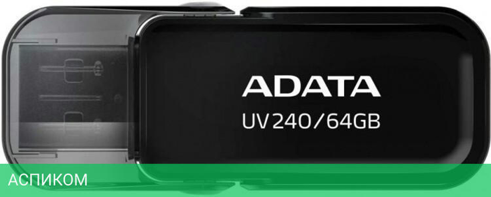 USB Flash-накопитель A-Data AUV240-64G-RBK 64GB черный