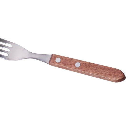 Набор вилок 6 предметов из нержавеющей стали Kamille KM 5301 с деревянными ручками