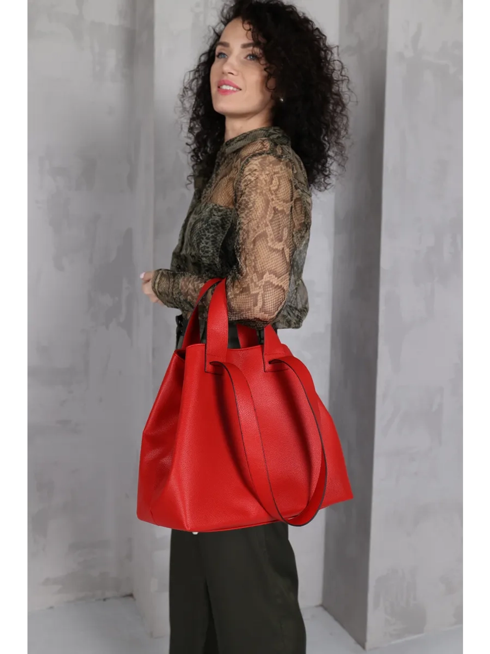 сумка большая через плечо шоппер