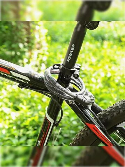 Замок для велосипеда, электросамоката кодовый, 10 мм, 100 см