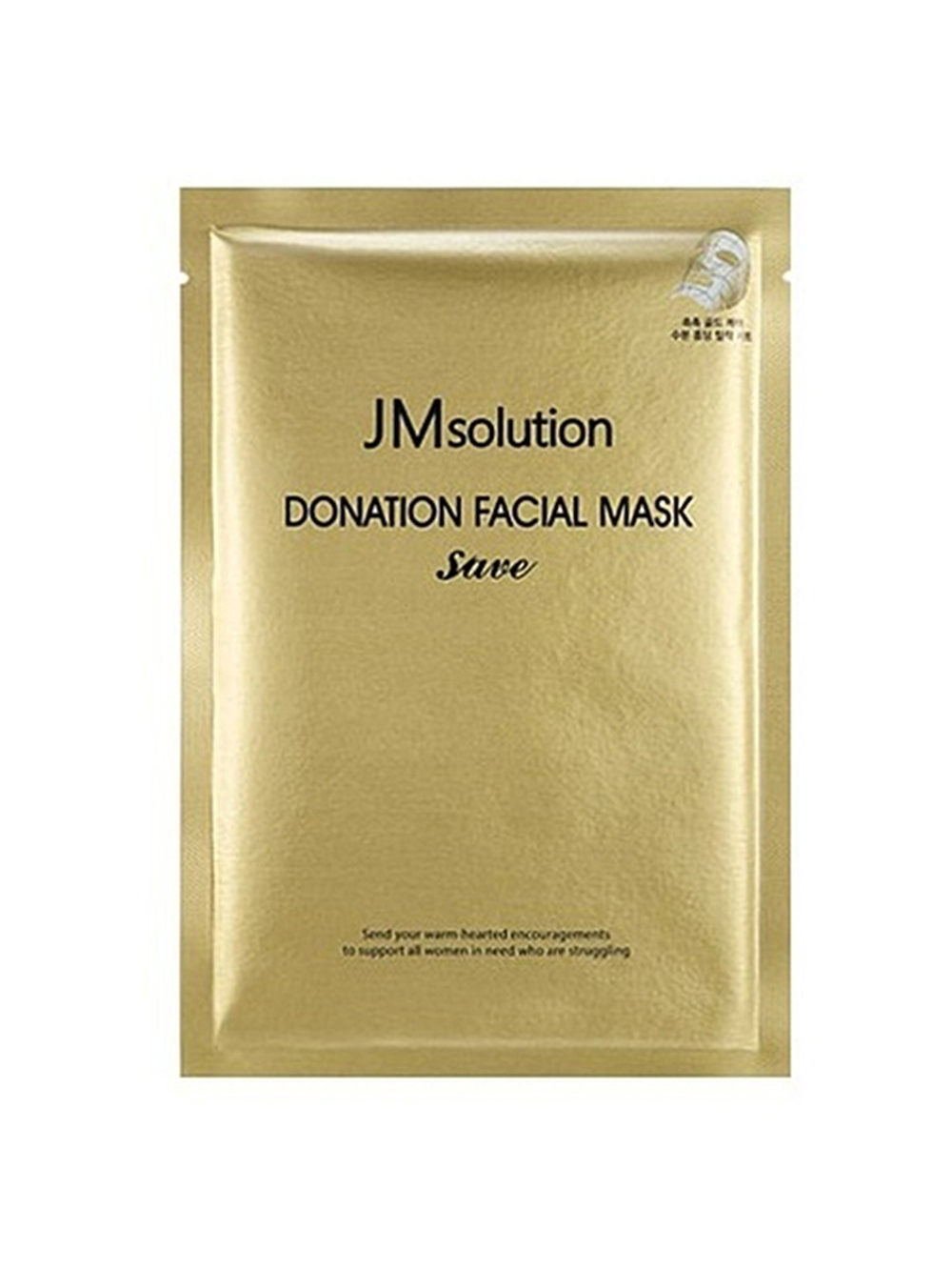 Тканевая лифтинг-маска с пептидами и золотом Donation Facial Mask Save 1 шт.