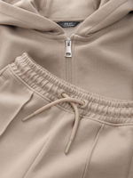 Толстовка на молнии с капюшоном и спортивные брюки в комплекте для мальчика Next AA8-116, Песочный