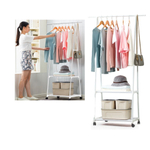 Напольная передвижная вешалка, треугольная стойка для одежды "Triangle Clothes Rack" 55х42х160см