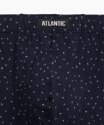Мужские трусы шорты Atlantic, набор из 3 шт., хлопок, темно-синие + серый меланж + голубые, 3MH-199