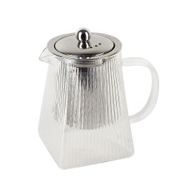 Чайник заварочный с фильтром "Pyramid" v=550мл (боросиликатное стекло) (индивидуальная упаковка)