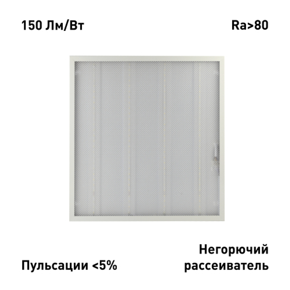 Светильник светодиодный ЭРА SPO-6-24-4K-P 24Вт 4000К 3600Лм 150Лм/Вт 595x595 призма