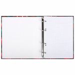 Тетрадь на кольцах А5 175х215 мм, 120 листов, твердый картон, фольга, клетка, BRAUBERG, "Pomegranate", 404720