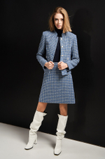 1812 Жакет женский (бежево-синий)