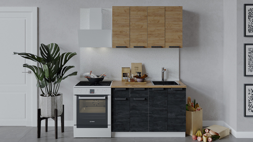 Кухонный гарнитур «Детройт» длиной 120 см