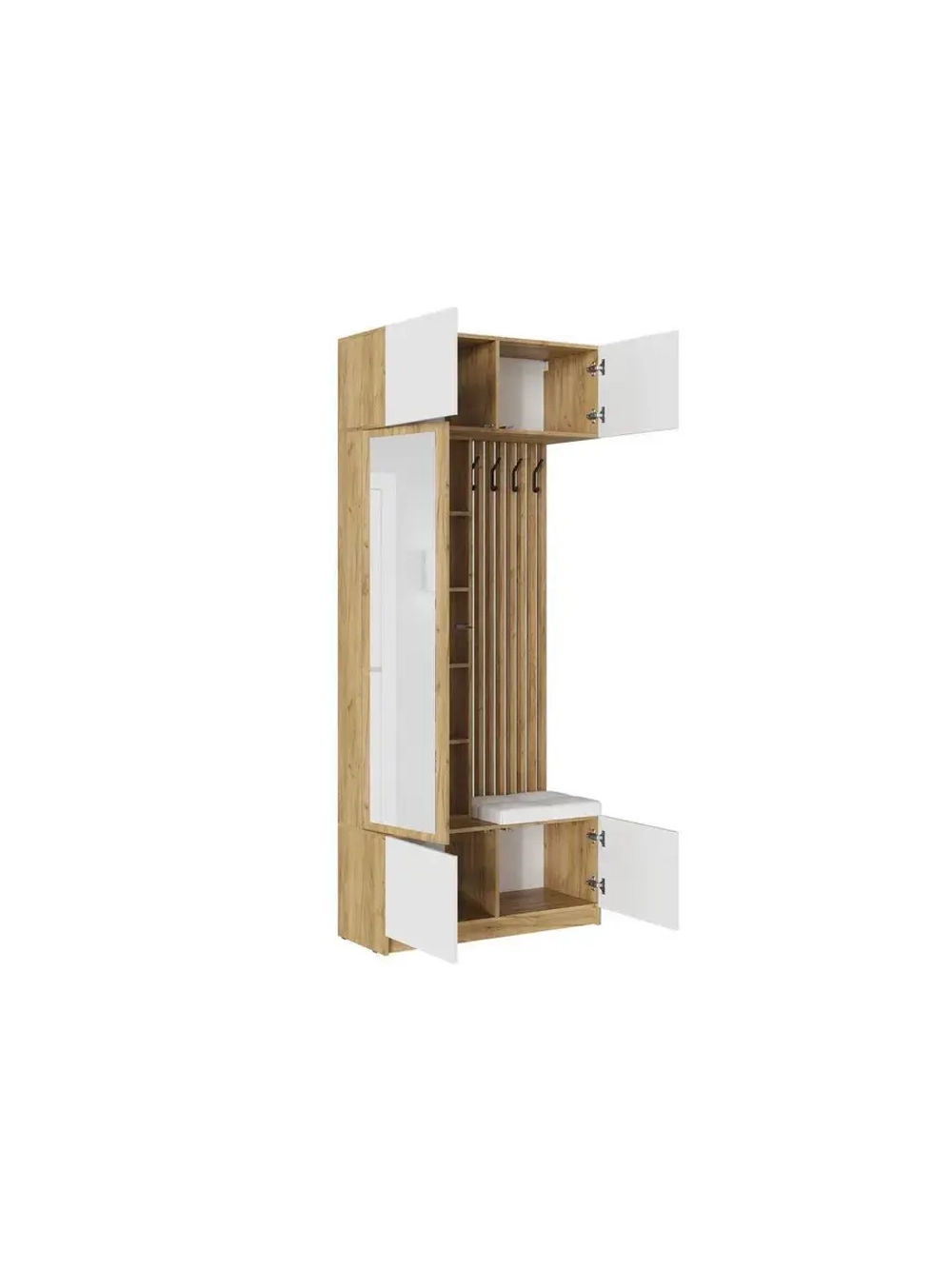 Прихожая с зеркалом комплект мебели 250х51х236 см