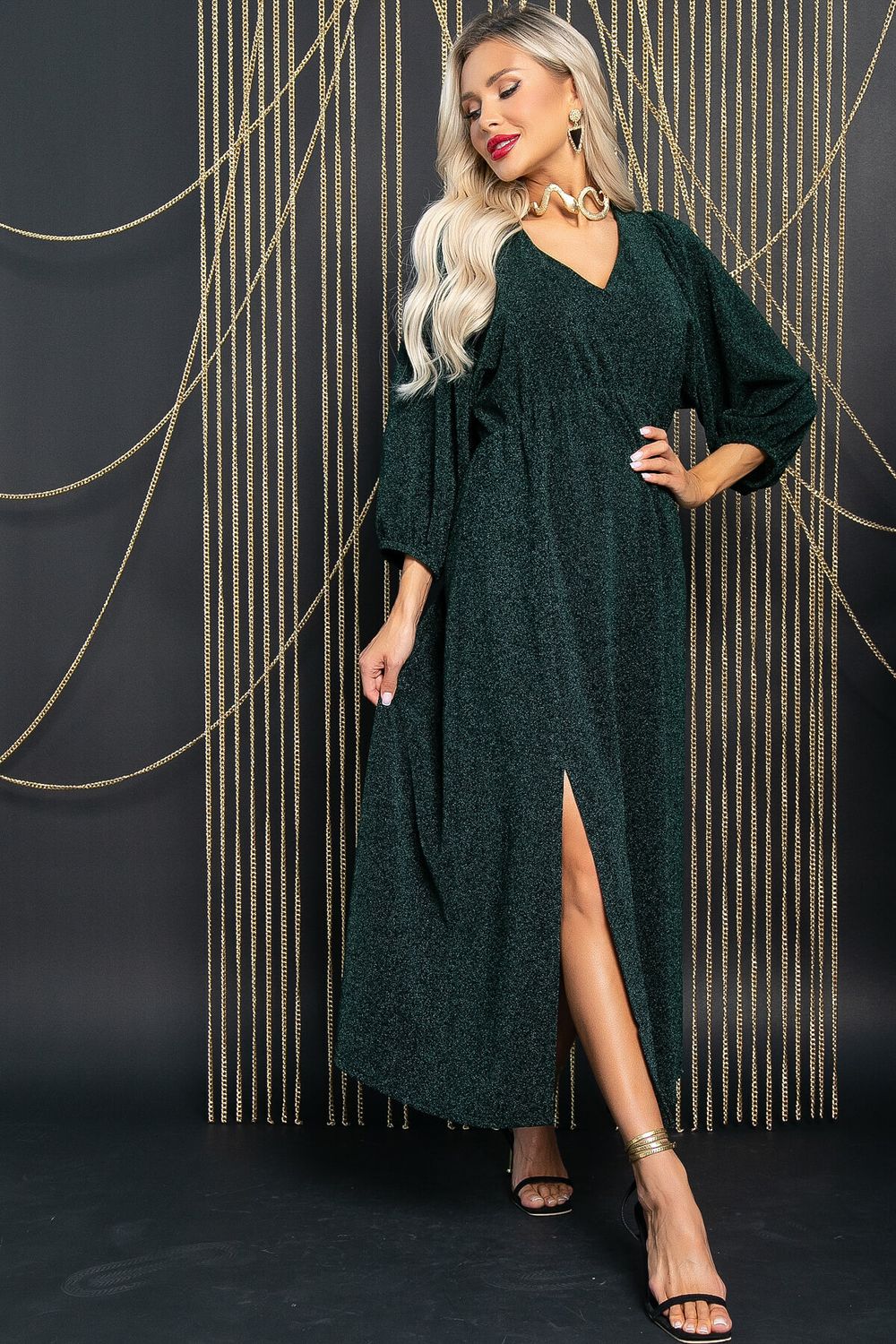 Платье Неповторимая (зеленое) П11786 LT Collection (Акция)