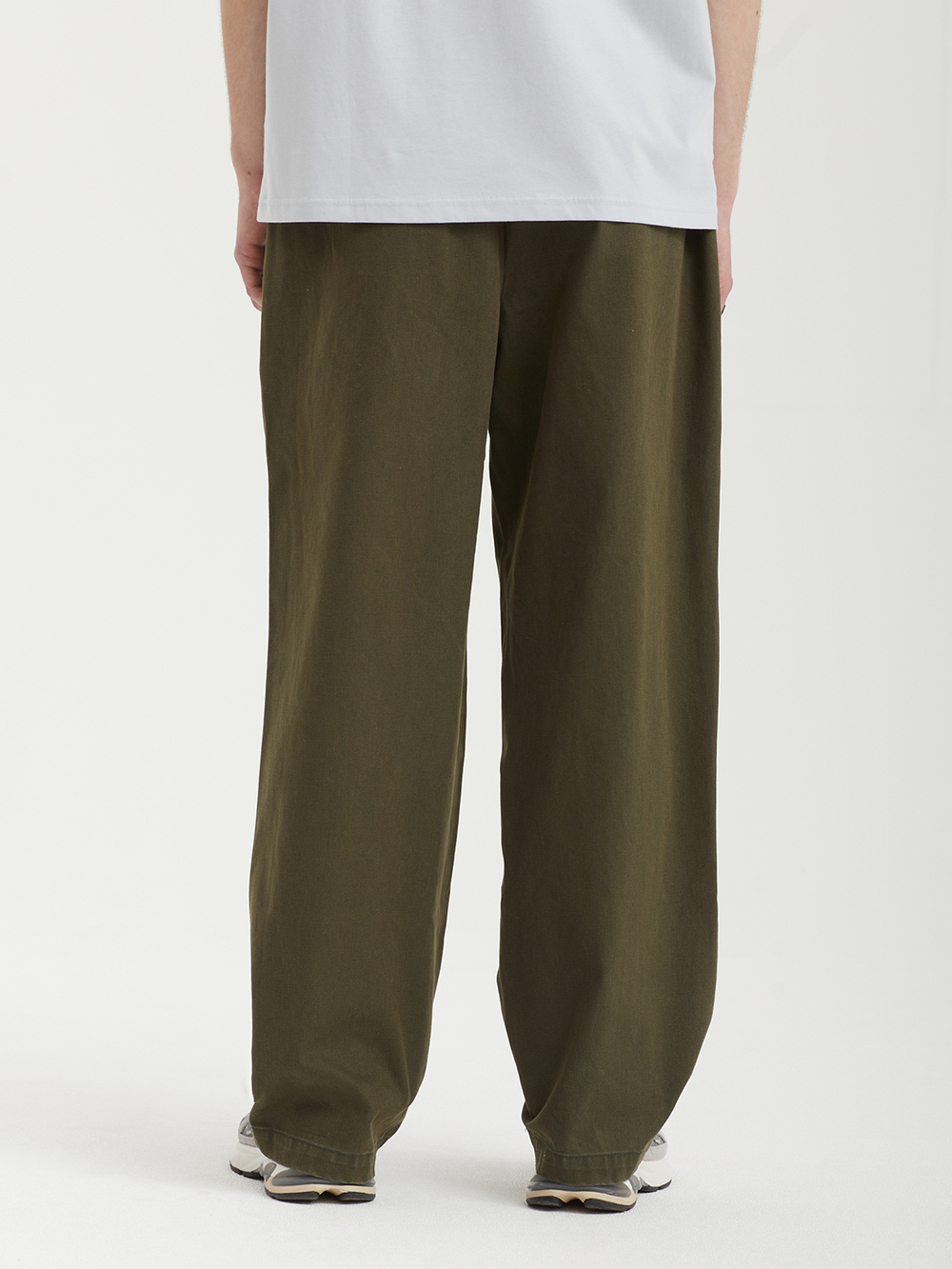 Мужские Брюки (Wide Fit) Double Pleated Wide