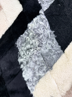 Покрывало меховое ковер из шкуры овчины