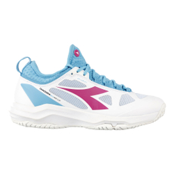 Женские теннисные кроссовки Diadora Speed Blushield Fly 3+ Women - White, Light Blue