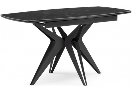 Керамический стол Woodville Риполь 160(205)х89 черный мрамор shakespeare black, черный