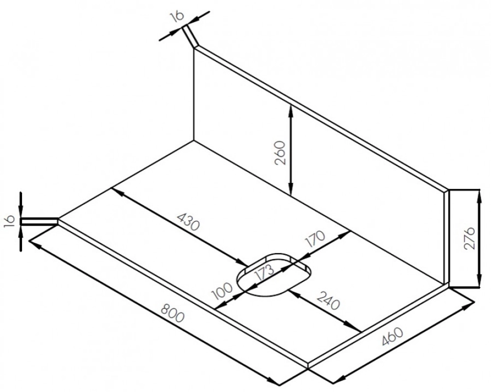 Столешница под раковину Aquaton Мишель 80 с панелью, дуб Эндгрейн (1A277003MIX40)