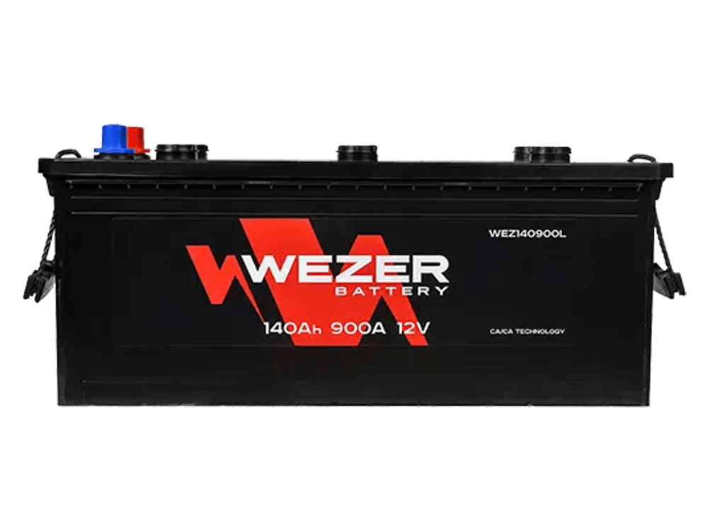 Аккумулятор 6СТ-140 А.ч. , о.п. R+, WEZER WEZ140900R
