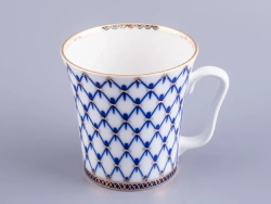 Бокал с блюдцем Ленинградский Кобальтовая сетка 360 мл арт. 81.13955.00.1