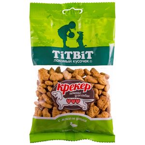 Лакомство TiTBiT для собак Крекер с мясом утки