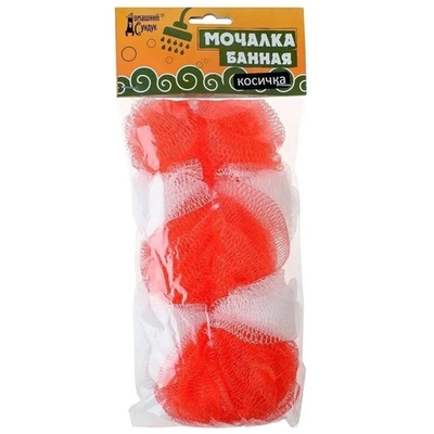 Мочалка банная КОСИЧКА ДС-144 Домашний Сундук